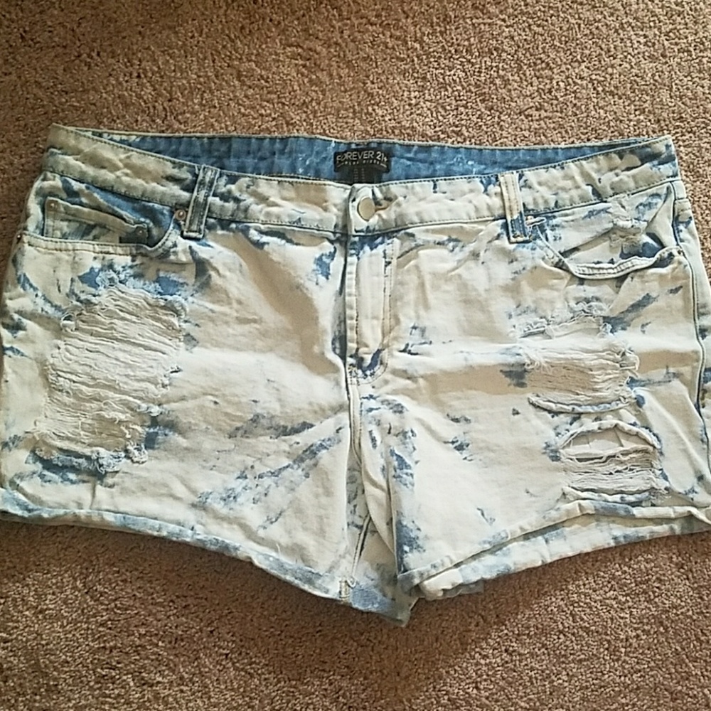 Forever21 Acid wash shorts